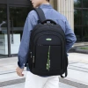 Wholesale men's casual backpacks, trendy and simple for foreign trade, lightweight and simple student schoolbags, and business backpacks for computers Specification image